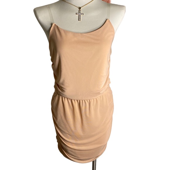 Mesh Mini Skirt Set Cream Orange Women’s XL - Picture 2 of 6